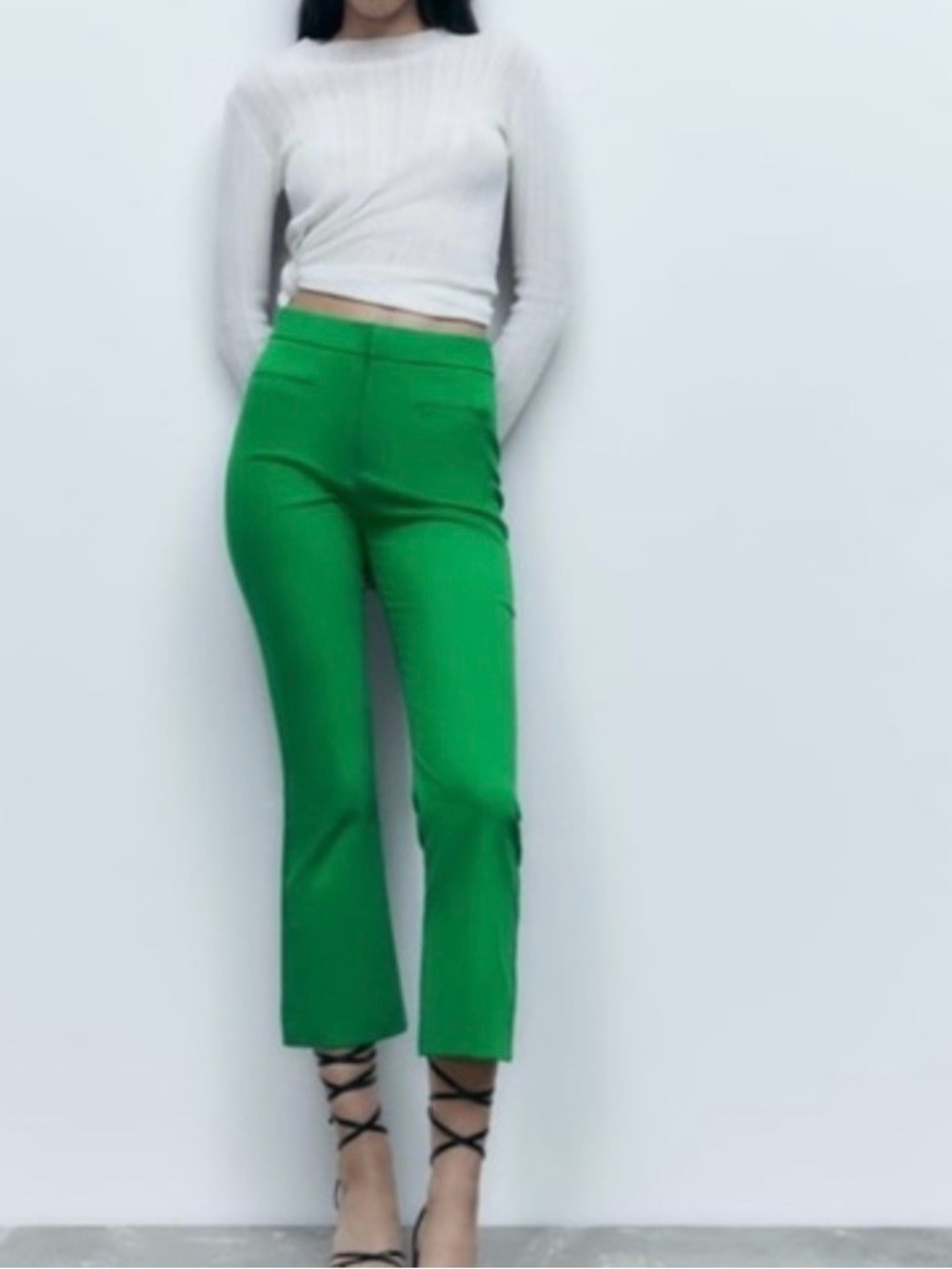 Zara Mini Flare Pants Feature High Rise Waist (SKU640)